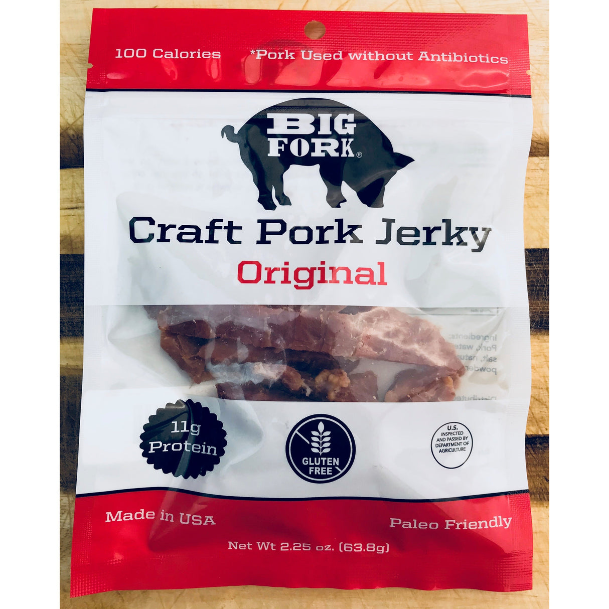 Jerky, Pork, Original,8 - 2.25 OUNCE