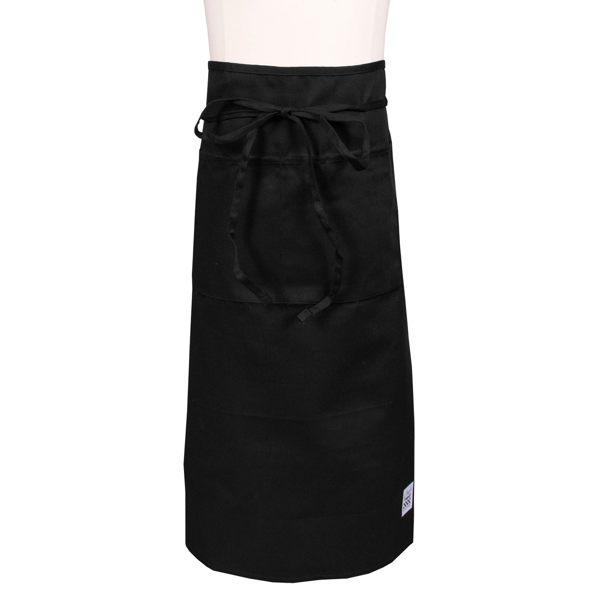 Apron, Bistro, Black, One Size, Poly/Cotton Blend,1 - 1 EACH