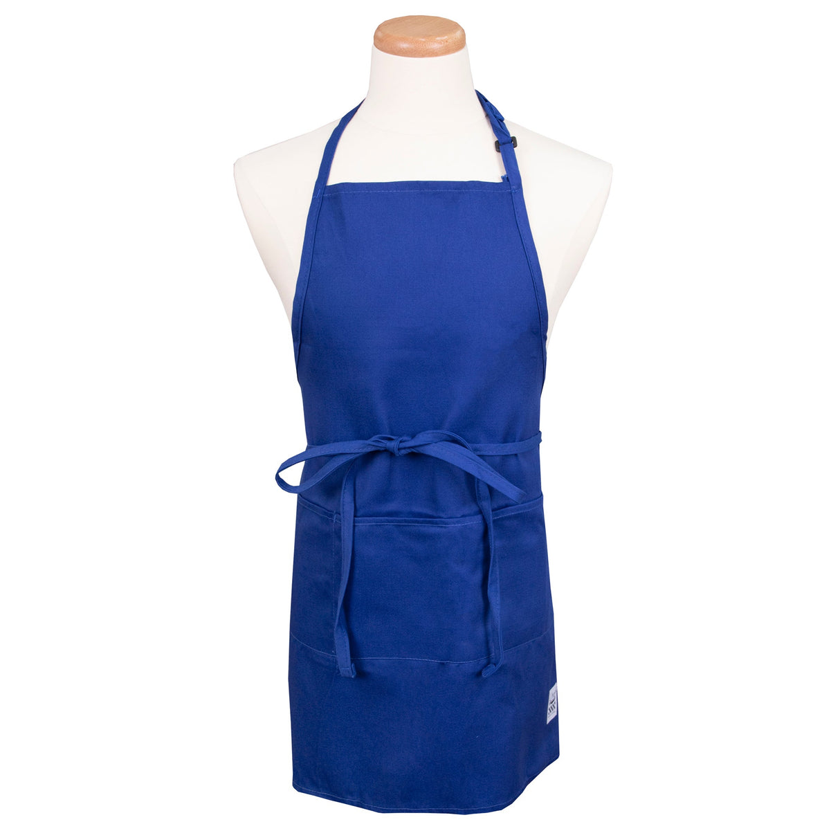 Apron, Bib, Front of the House, Royal Blue, One Size, Poly/Cotton Blend,1 - 1 EACH