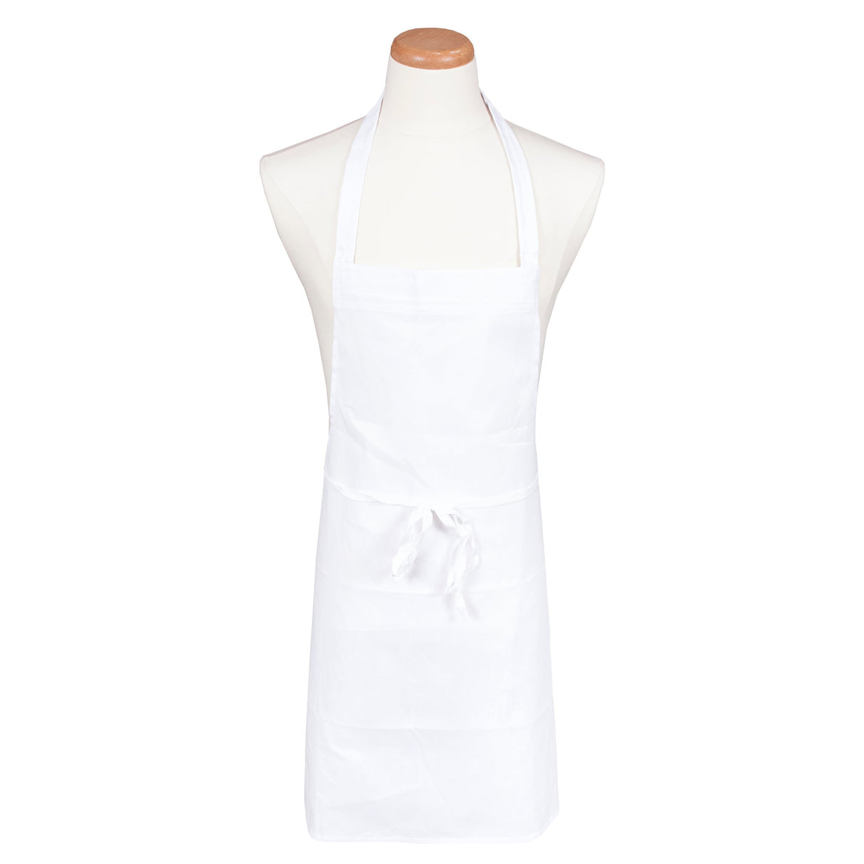 Apron, Bib, Economy, White, One Size, Poly/Cotton Blend,1 - 1 EACH