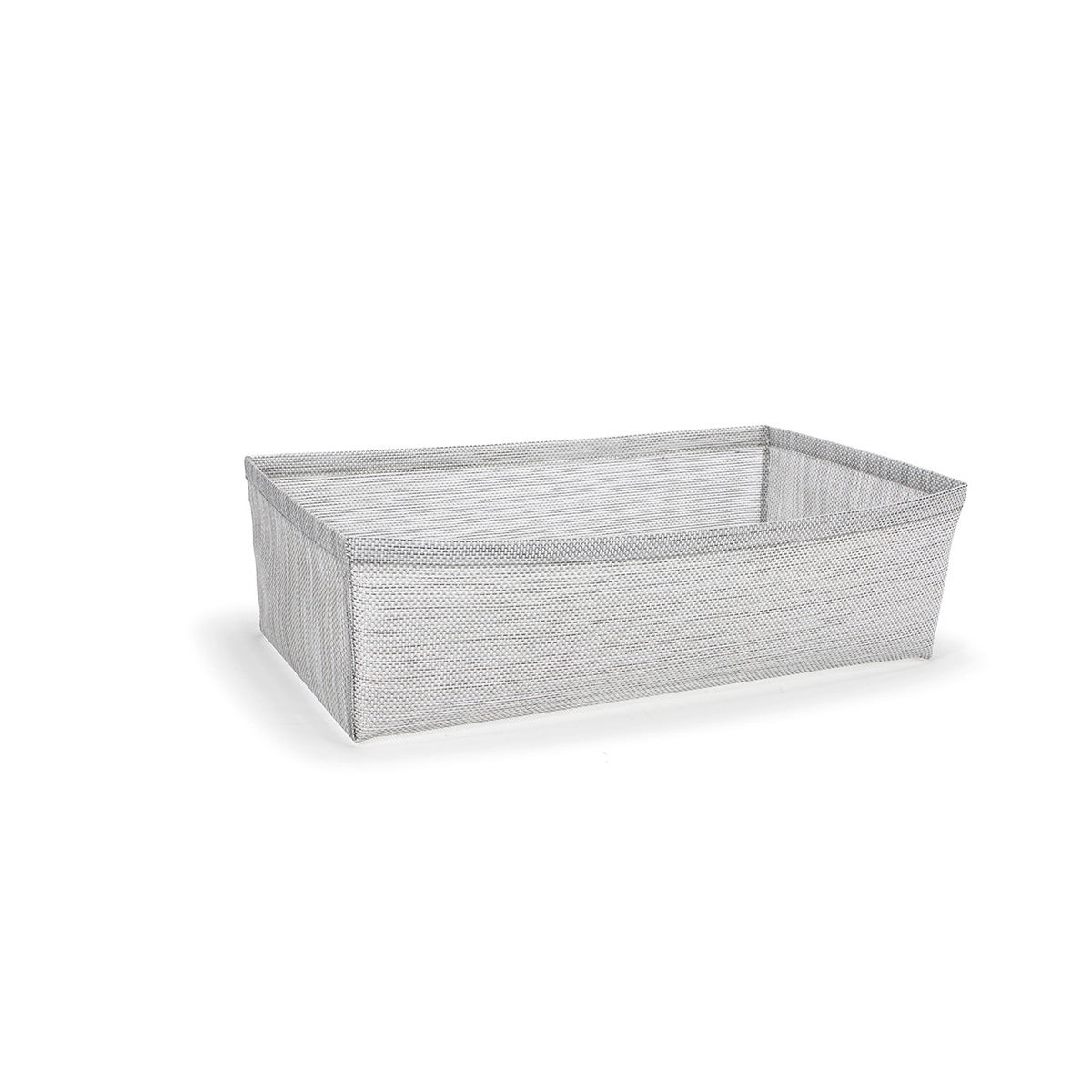 Baskets, Deep, 20 x 12 x 5.75 Inch Full-Size, Mesh, Grey, Woven Vinyl,4 - 1 COUNT