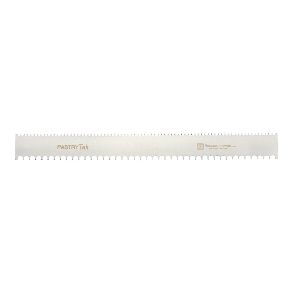 Comb, Decorating, 1 & 2 Millimeter, 19.75 x 2 Inch, Stainless Steel, Semicircle & Double-Sided,1 - 1 EACH