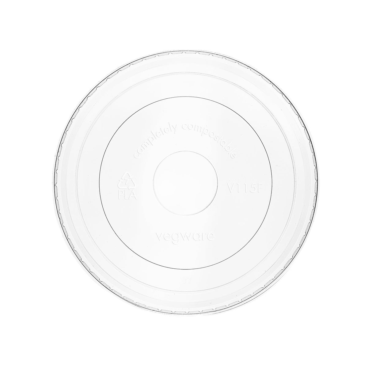 Lids, Flat, 4.53 x 0.51 Inch, Plastic, Clear, PLA, Fits 115 Series Containers,10 - 50 COUNT