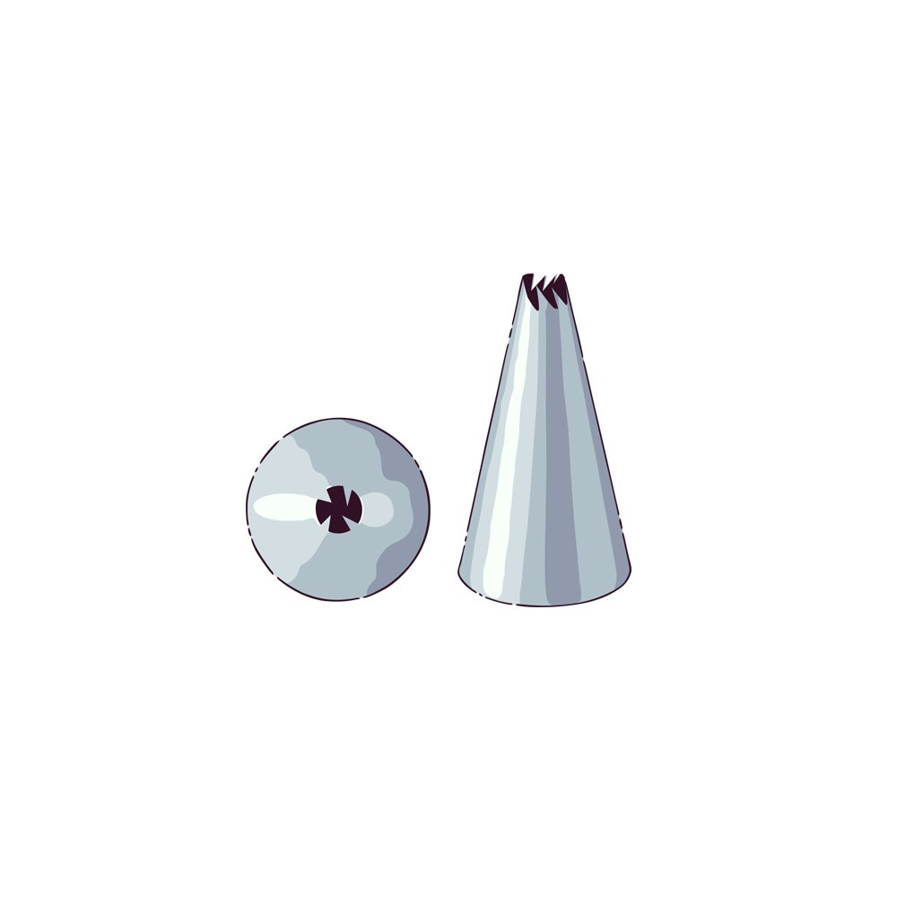 Piping Tip, Specialty, Stainless Steel, #96, 0.75 x 0.75 x 1 Inch,1 - 1 EACH