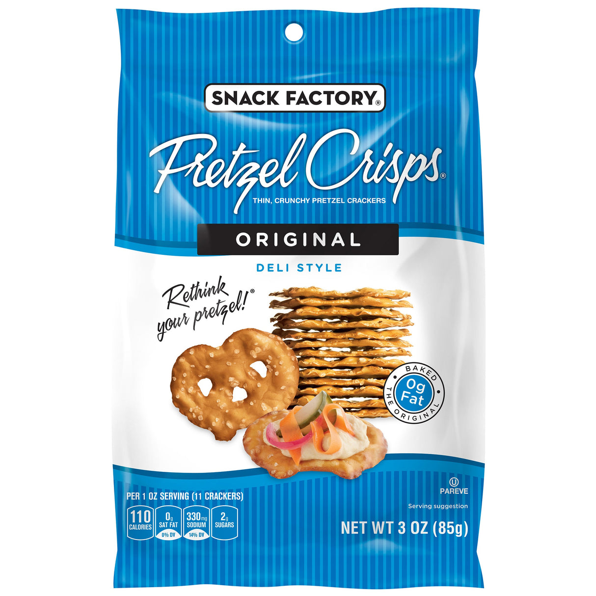 Crisps, Pretzel, Original,8 - 3 OUNCE