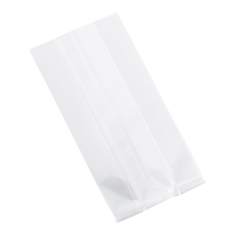Bags, Heat Sealable Gusset, 4 x 2.25 x 8 Inch, Plastic, Clear,1 - 100 COUNT