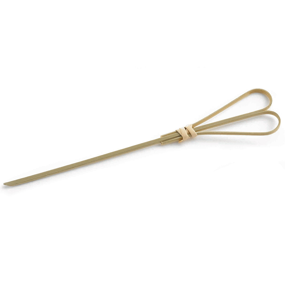 Picks, Heart-Shaped Loop, 6 Inch, Bamboo, Beige, 6 Linear Inch,12 - 100 COUNT