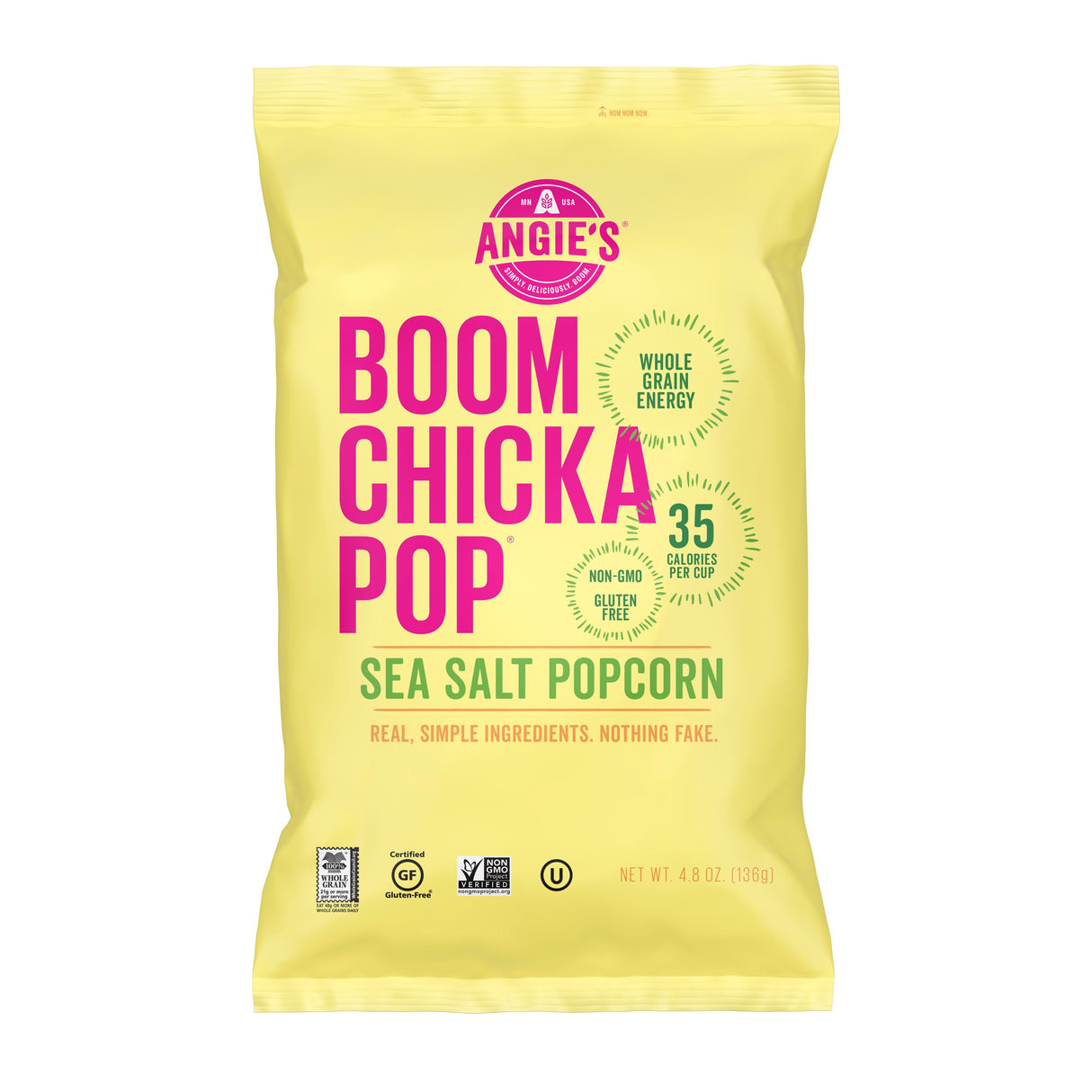 Popcorn, Sea Salt, Single-Serve,12 - 4.8 OUNCE