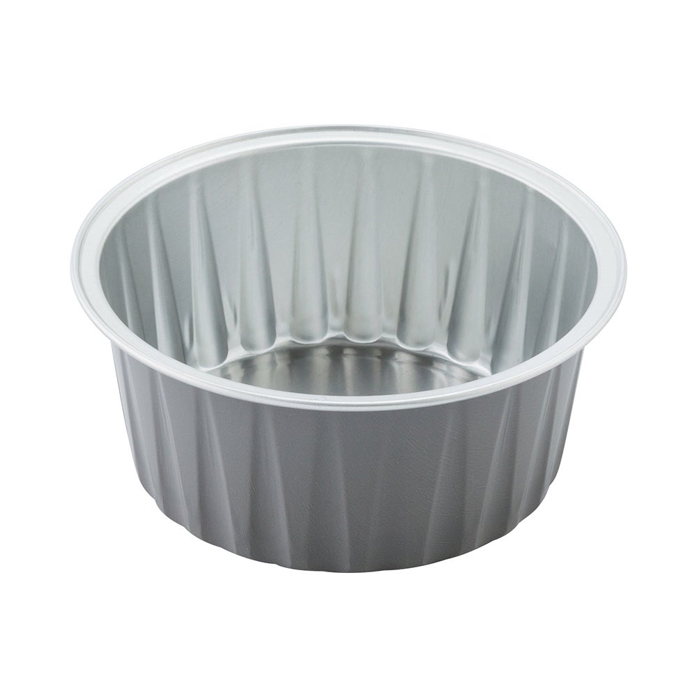 Cups, Baking, 4 Ounce 3.25 x 3.25 x 1.5 Inch, Aluminum, Gray, Round,1 - 100 COUNT