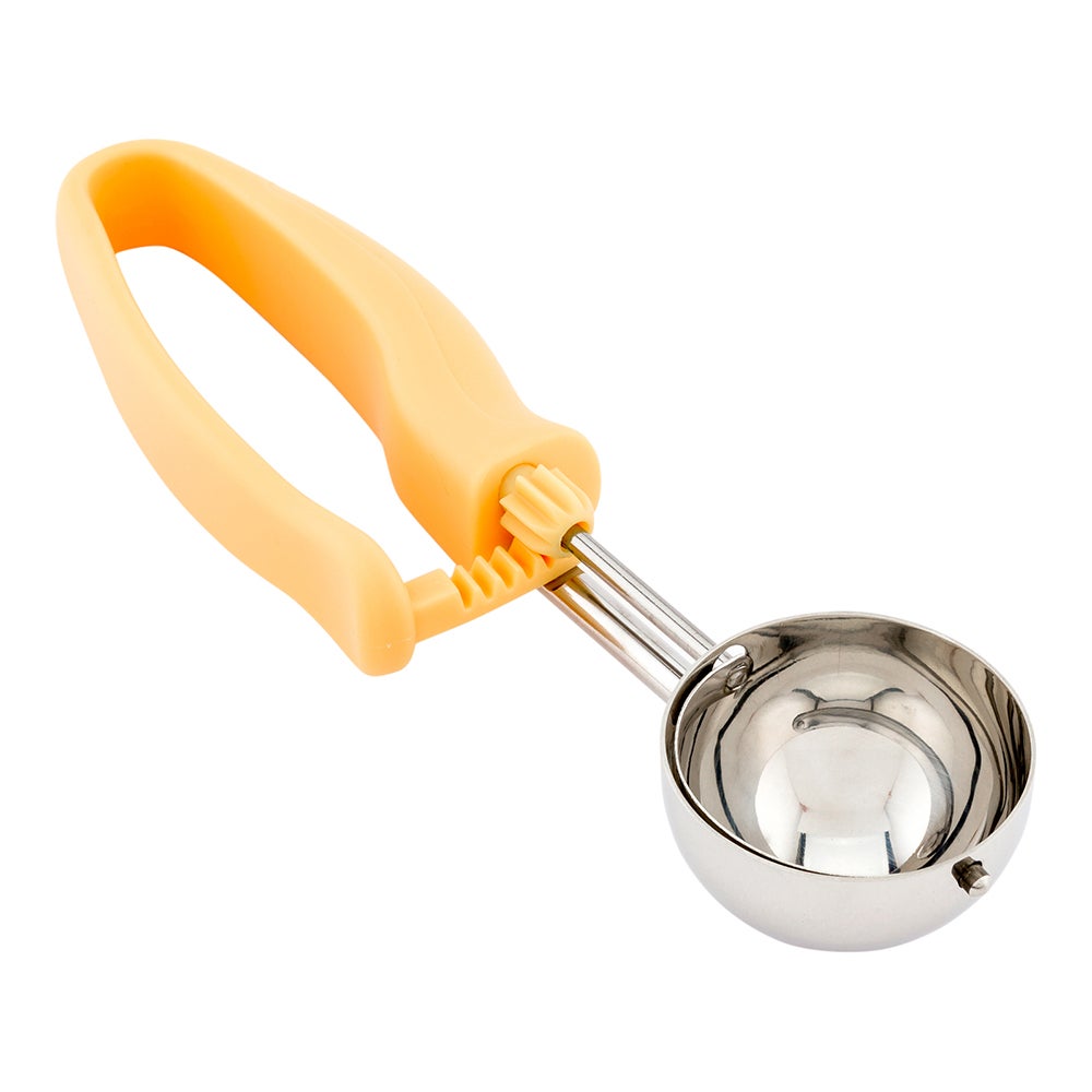 Scoop, Portion, #20, Stainless Steel, with Yellow Ambidextrous Handle,1 - 1 EACH
