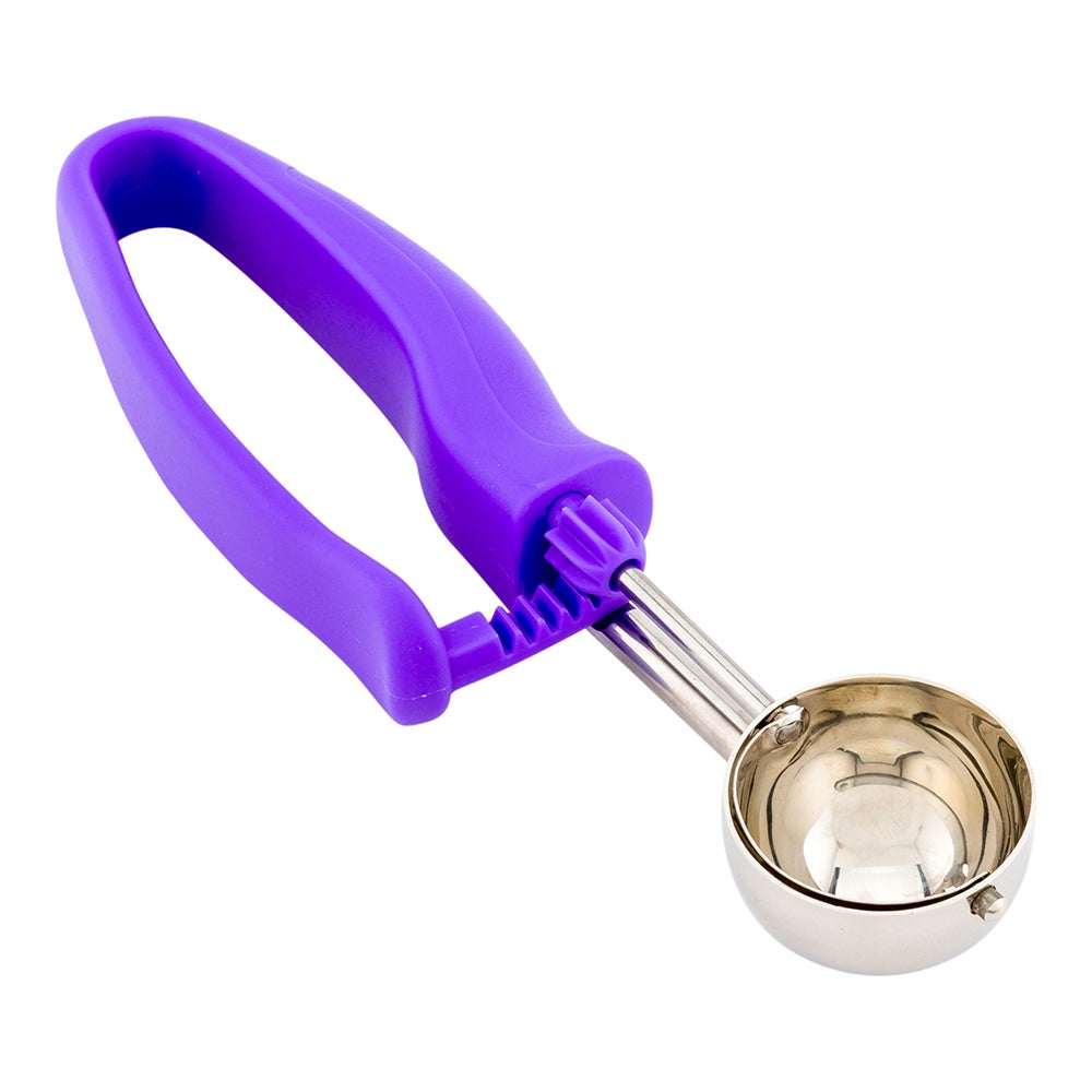 Scoop, Portion, #40, Stainless Steel, with Purple Ambidextrous Handle,1 - 1 EACH