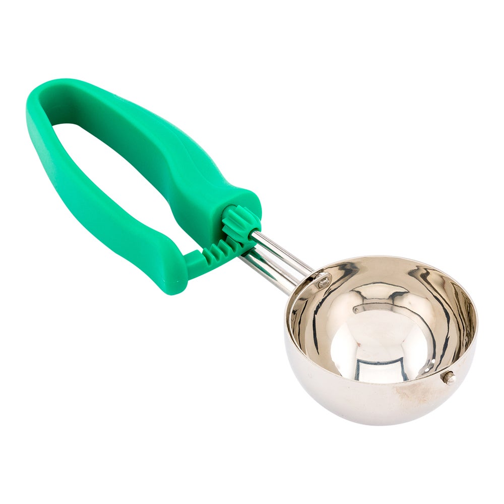 Scoop, Portion, #12, Stainless Steel, with Green Ambidextrous Handle,1 - 1 EACH