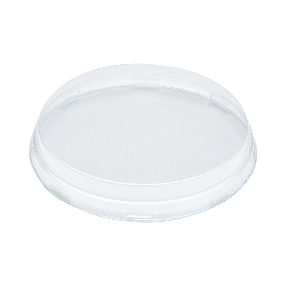 Lids, Flat, 3.5 x 3.5 Inch, Plastic, Clear, Round, Fits 4 Ounce Aluminum Baking Cups,1 - 100 COUNT