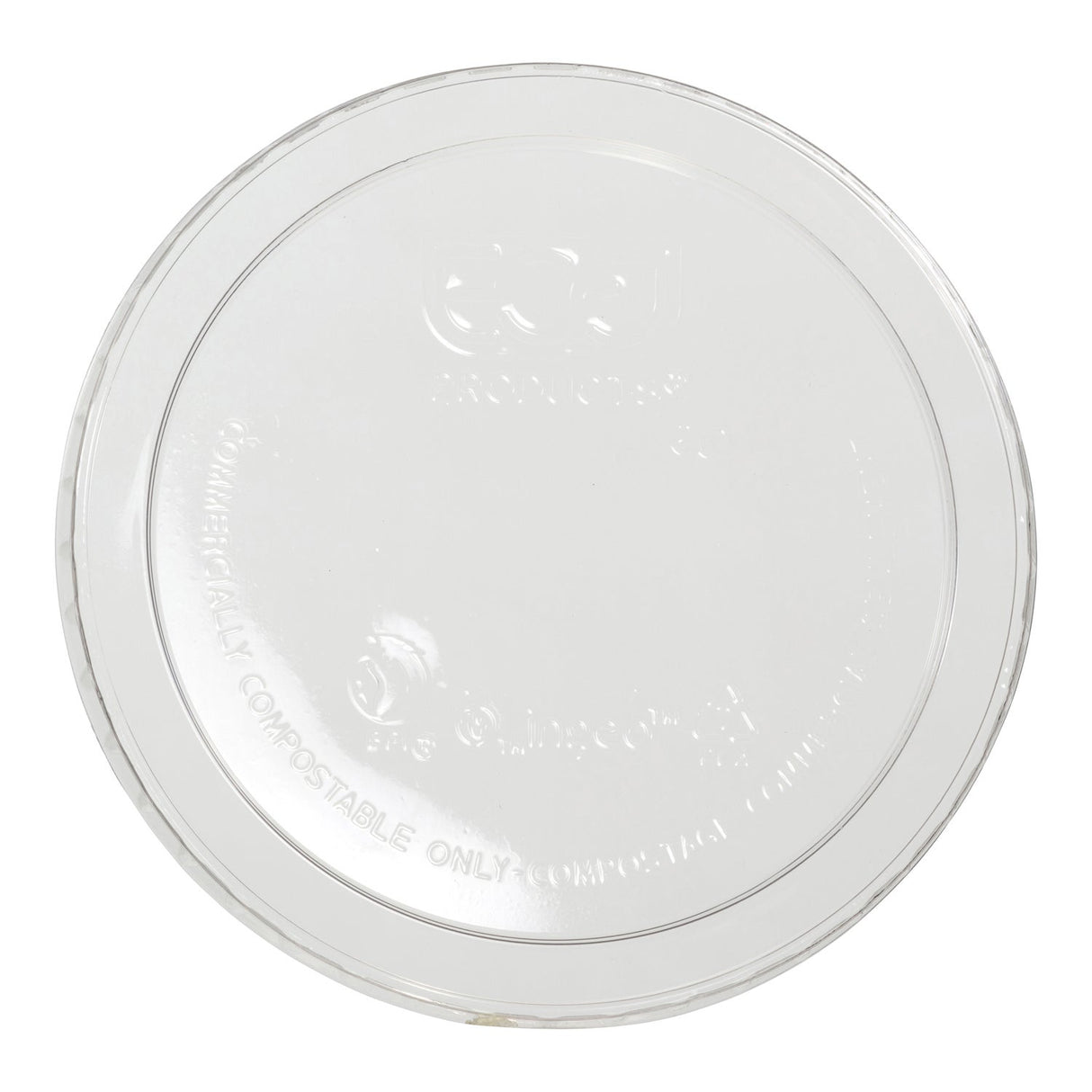 Lids, Deli, 4.75 Inch, Platic, White, Round, Renewable & Compostable, For 8-32 Ounce Deli Contaners,1 - 500 COUNT