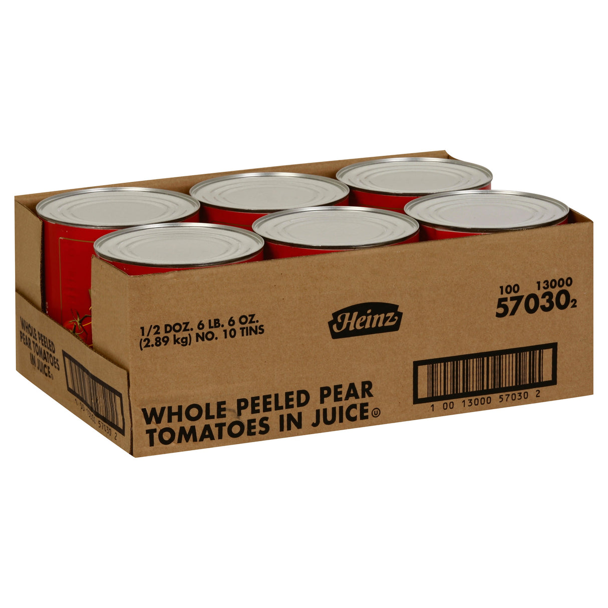 Tomatoes, Pear, Whole Peeled, in Juice,6 - 102 OUNCE