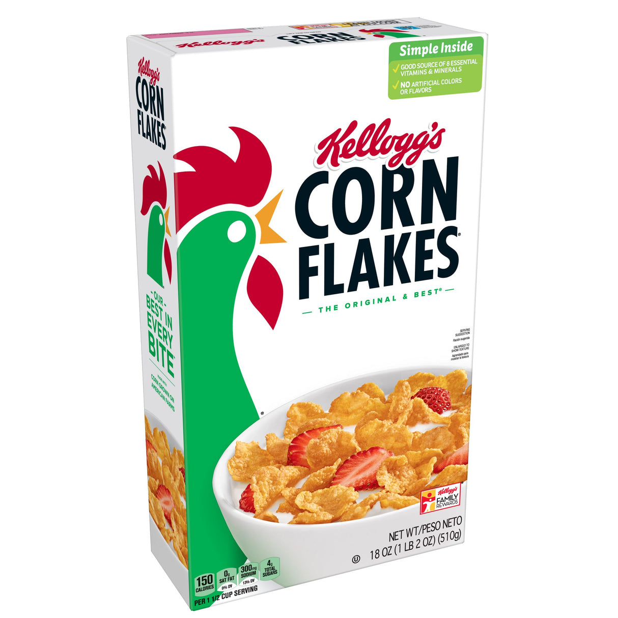 Cereal, Corn Flakes, Bulk,6 - 18 OUNCE
