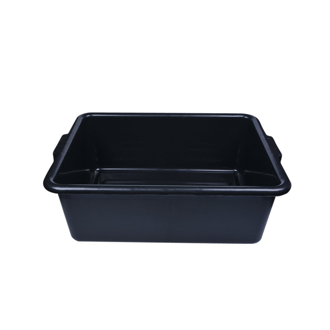 Tote Box, 22 x 15.75 x 7 Inch, Easy Grip, Black, Plastic,1 - 1 EACH