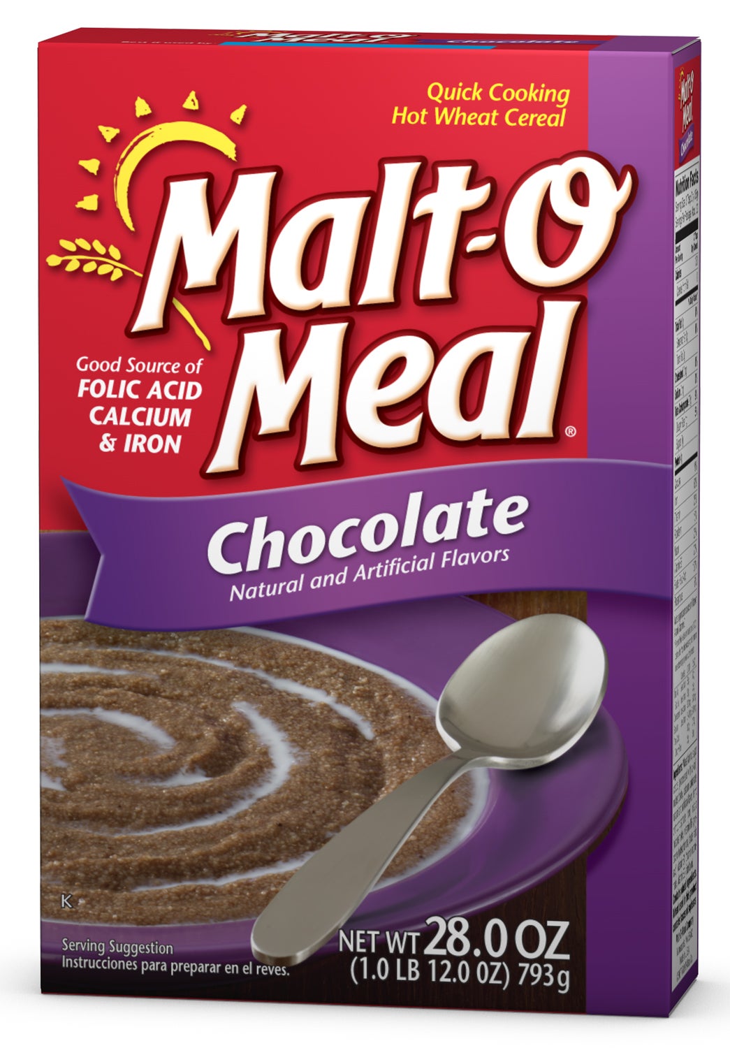 Cereal, Wheat, Malt-O-Meal Chocolate, Quick Hot, Bulk,12 - 28 OUNCE