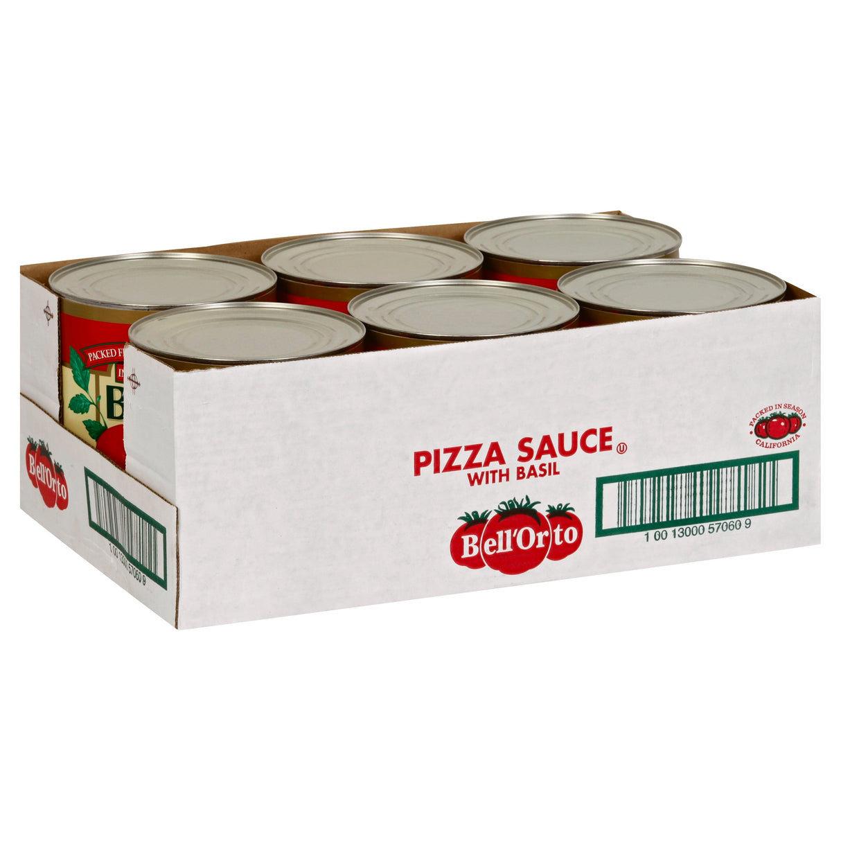 Sauce, Pizza, with Basil, #10,6 - 3.03 KILOGRAM