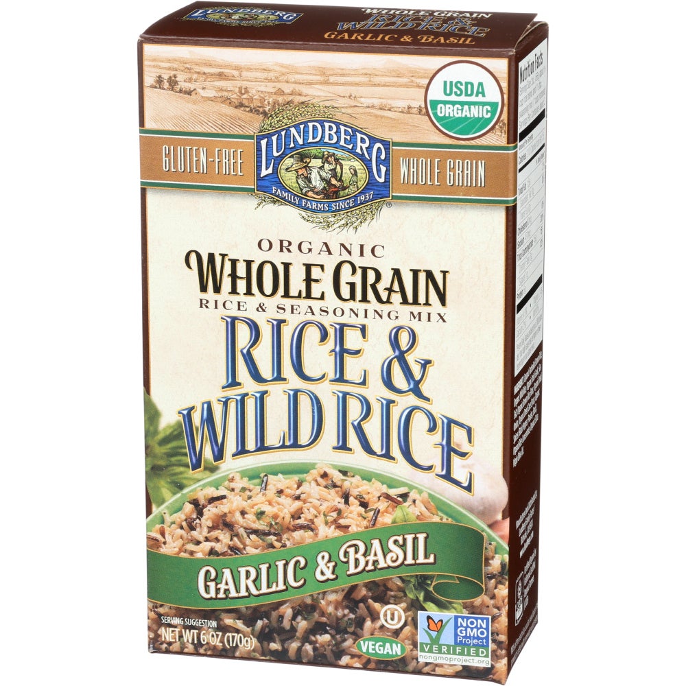 Rice & Seasoning Mix, Garlic & Basil, Whole Grain,6 - 6 OUNCE