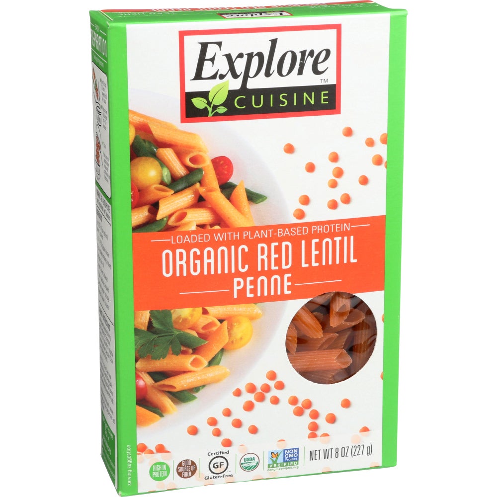 Pasta, Penne, Red Lentil,6 - 8 OUNCE