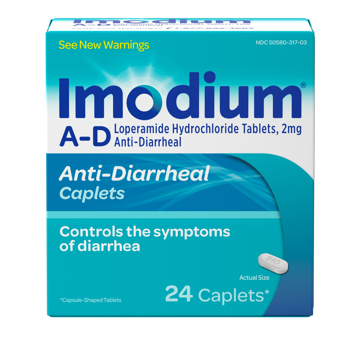 Medicine, Anti-Diarrheal, Caplets,24 - 24 COUNT