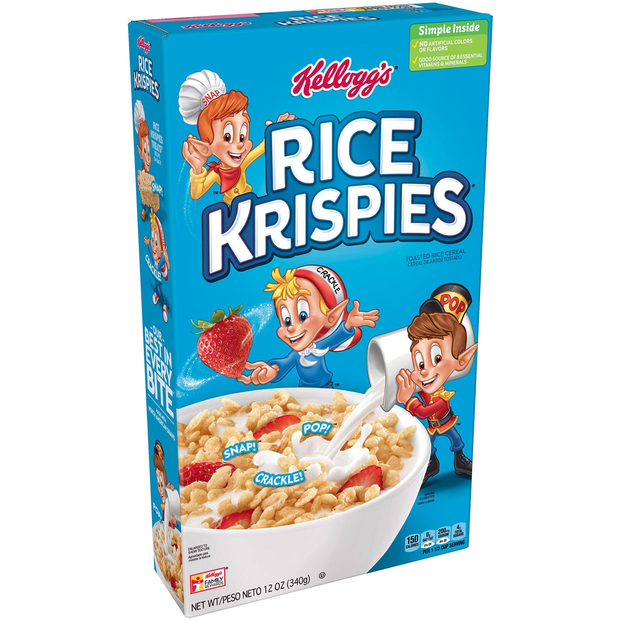 Cereal, Rice Krispies,10 - 12 OUNCE