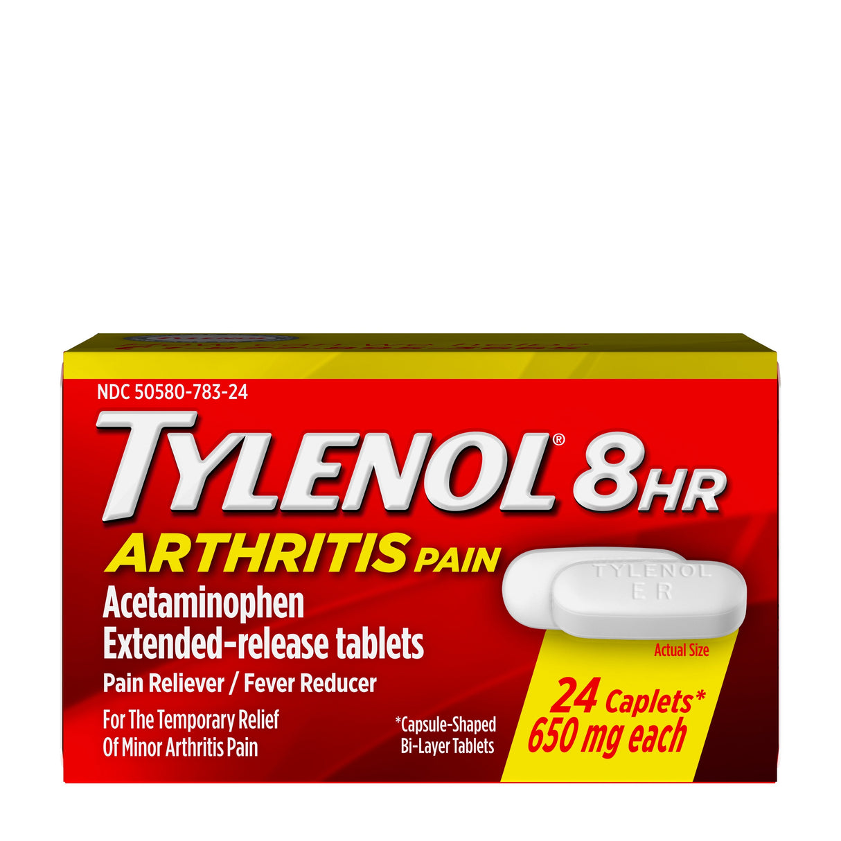 Medicine, Acetaminophen, 8 Hour Arthritis Pain, Caplets,72 - 24 COUNT