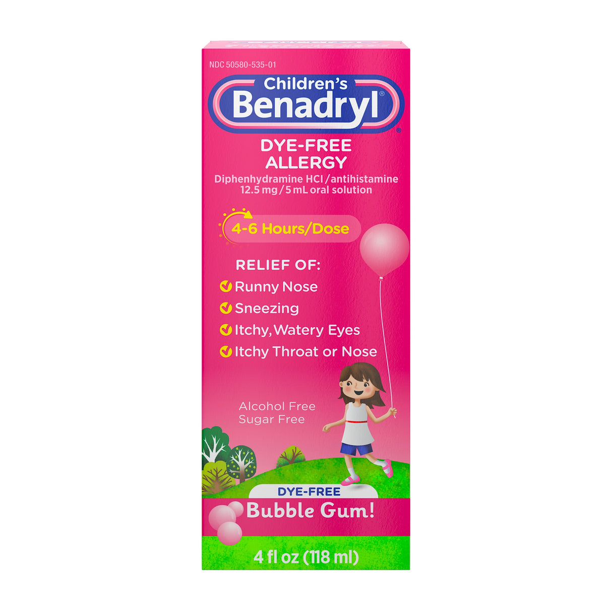 Supplements, Allergy, Bubble-Gum, Liquid,36 - 4 FLUID