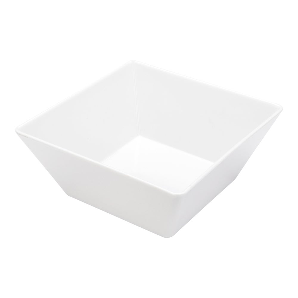 Bowls, Serving, Voga Square Melamine, 96 Ounce, 9.5 x 4 Inch, White,1 - 6 COUNT