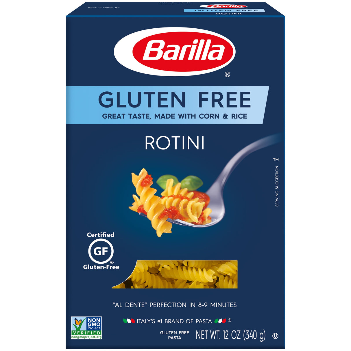 Pasta, Rotini,8 - 12 OUNCE