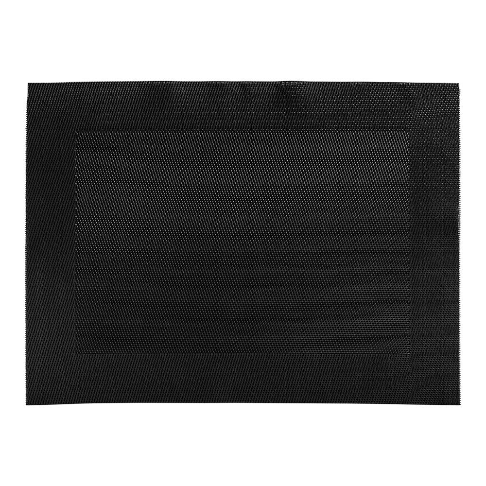 Placemats, Geneva Frame 16 x 12 Inch, Woven, Slate Blue, Vinyl,1 - 6 COUNT