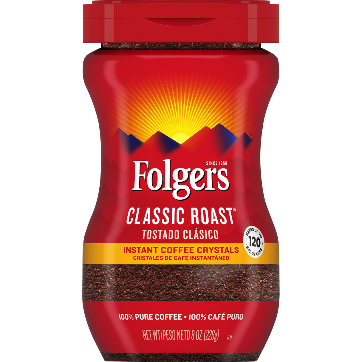 Coffee, Instant, Classic Roast,6 - 8 OUNCE