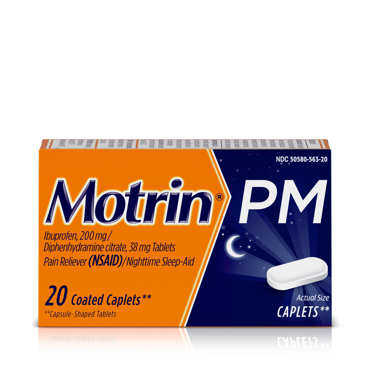 Medicine, Ibuprofen, PM, Caplets,24 - 20 COUNT