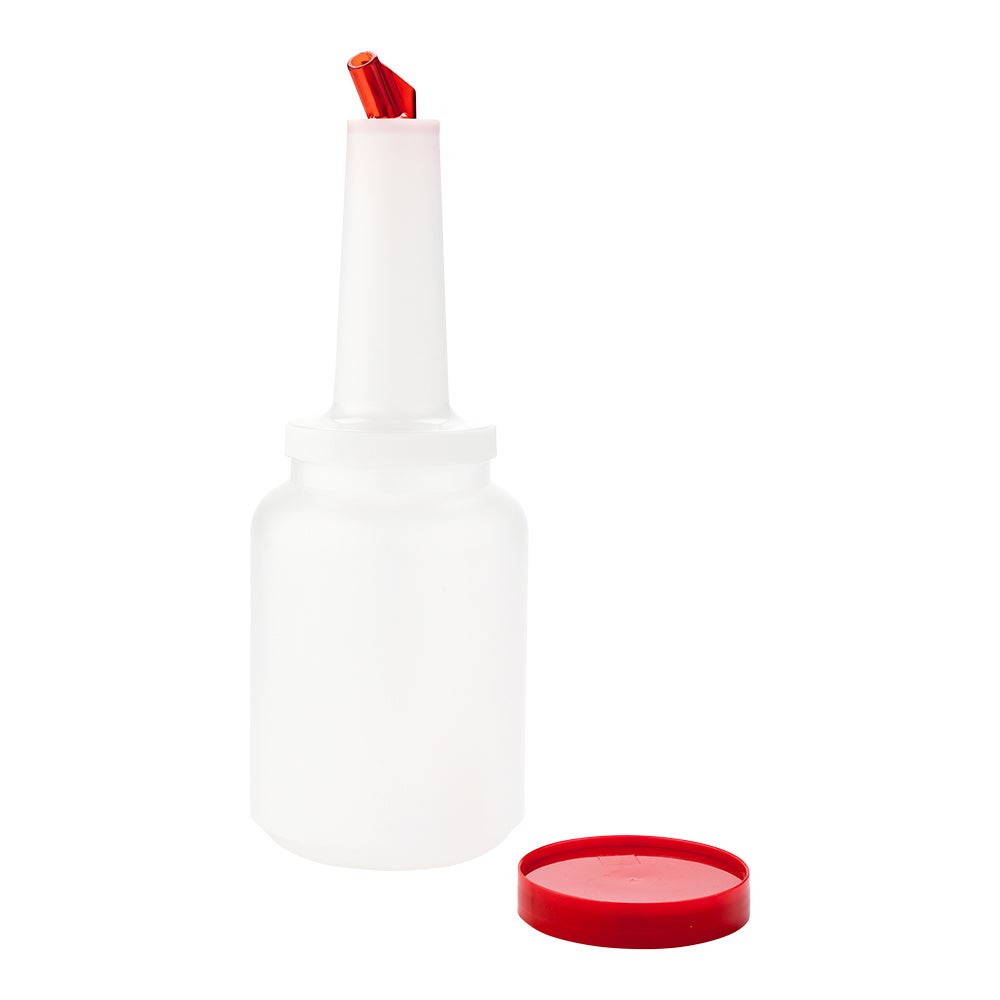 Pourer, Bar Lux, 2 Quart, Plastic, with Red Spout & Lid, 2 Quart,1 - 1 EACH