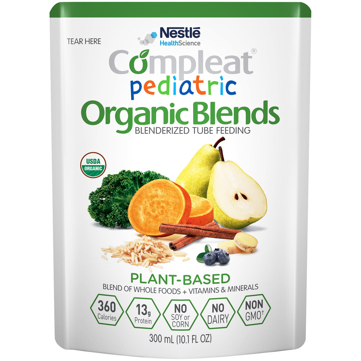 Pediatric Formula, Plant-Based, Organic, Pouch,24 - 10.1 FLUID