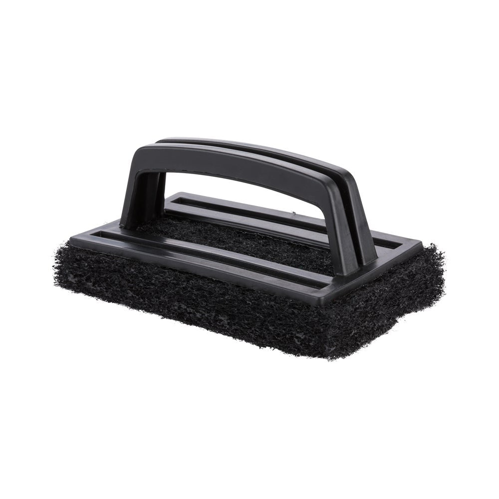 Scouring Pad, Heavy Duty, Multi-Purpose, Black, 6 x 5.5 x 3 Inch, with Handle,1 - 1 EACH