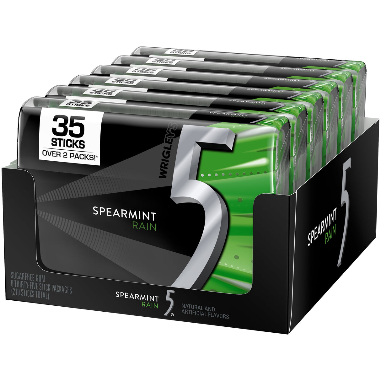 Chewing Gum, Rain, Sugar-Free,8 - 6 COUNT