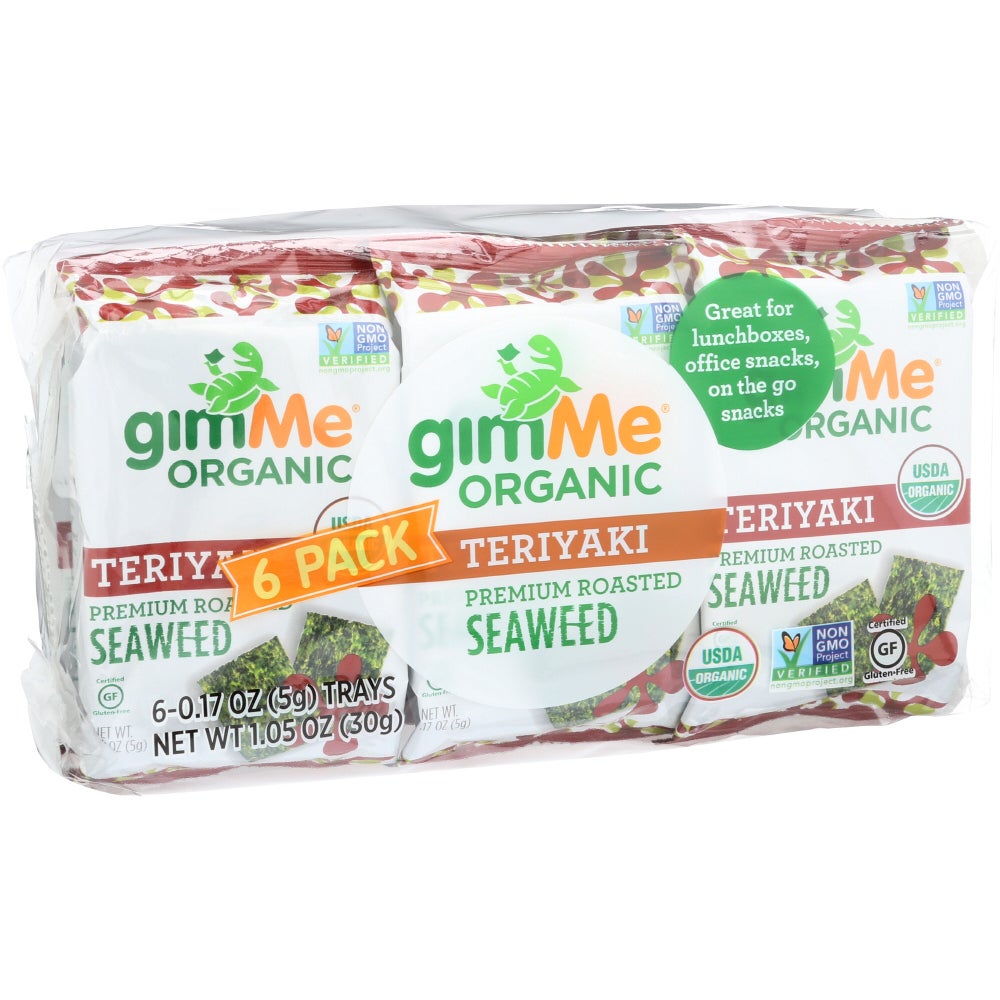 Snacks, Roasted Seaweed, Teriyaki, 0.17 Ounce,8 - 6 COUNT