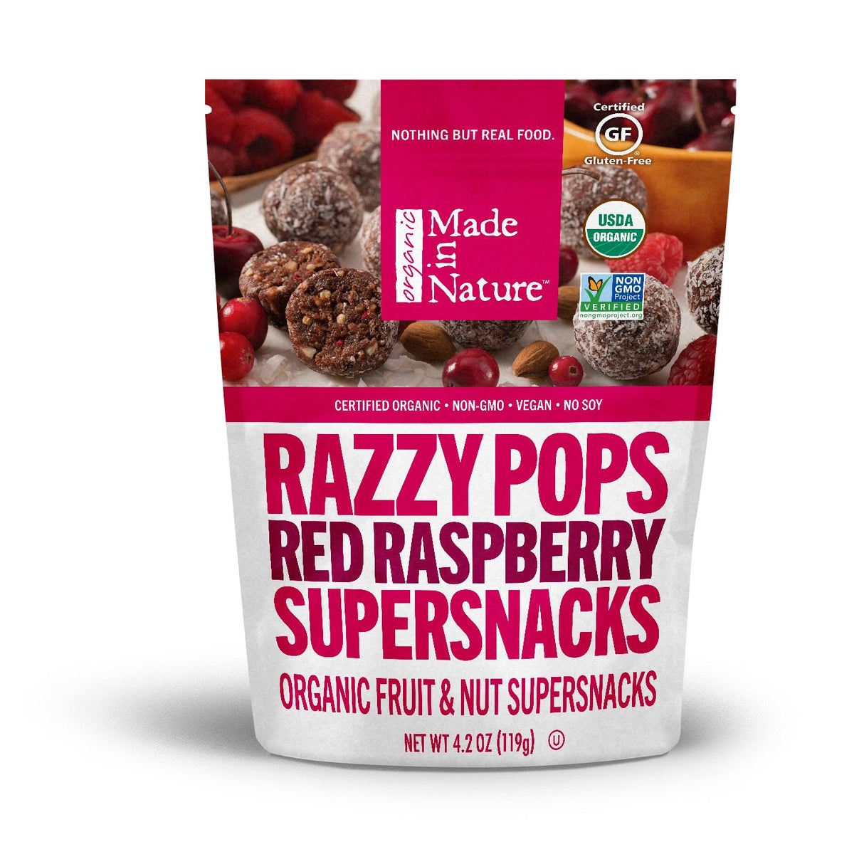 Energy Bites, Fruit & Nut, Figgy Pops, Red Razzy,6 - 4.2 OUNCE