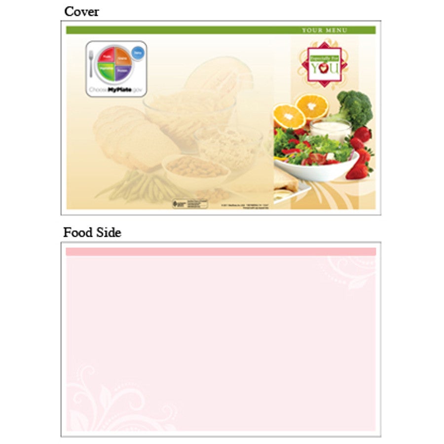 Menu Jackets, 8.5 x 14 Inch, Pink, Blank, Especially-for-You,1 - 250 COUNT