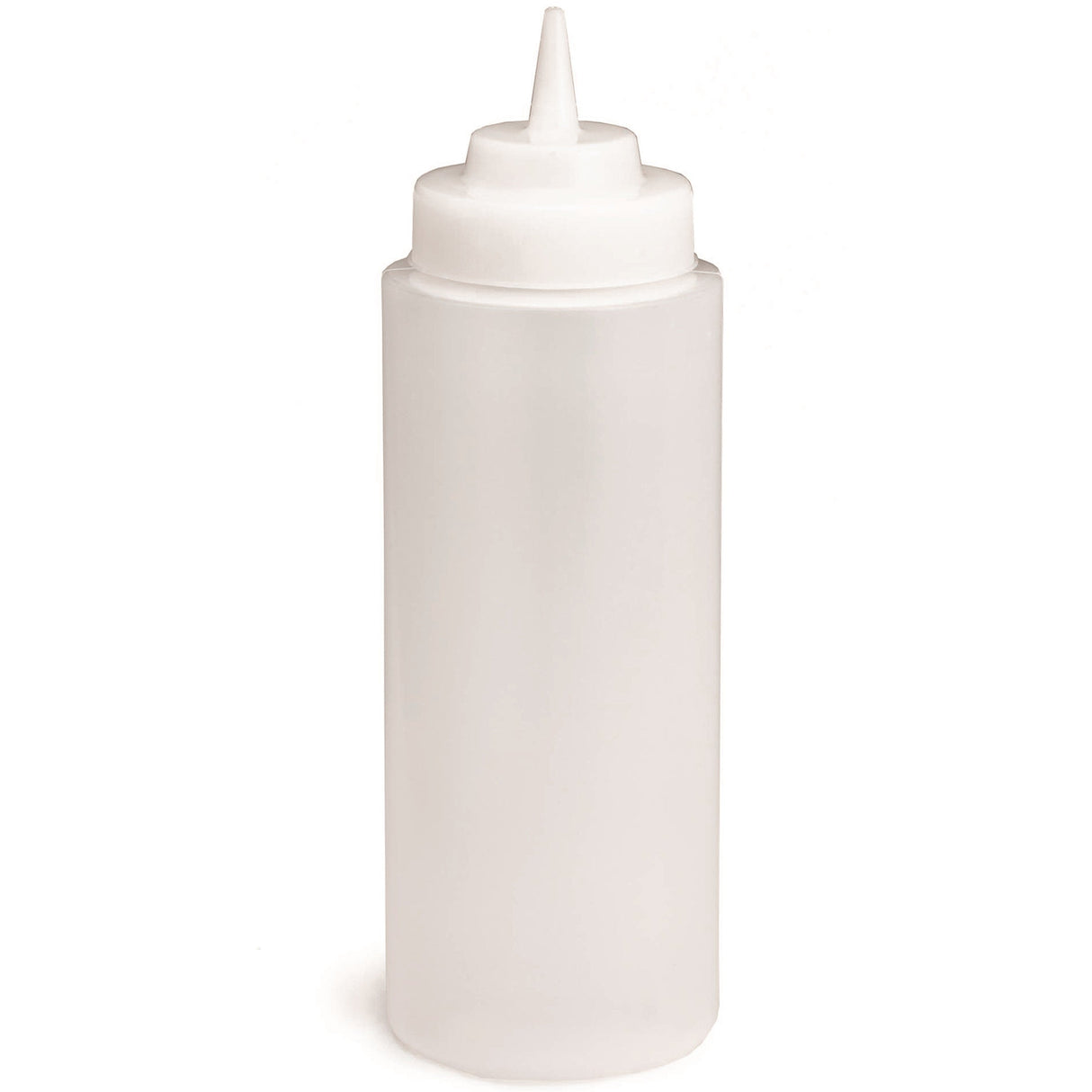 Bottles, Squeeze, 32 Ounce, Wide Mouth, Clear, Polyethylene,12 - 1 EACH