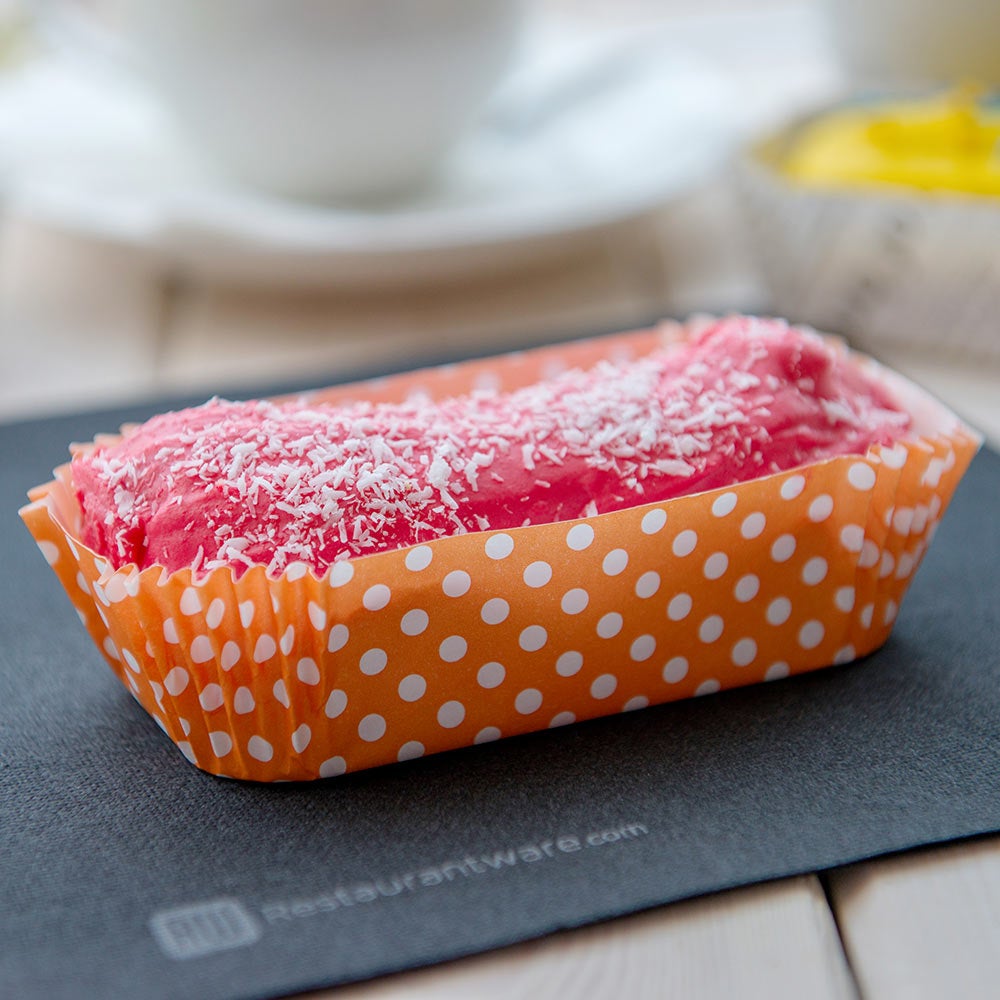 Cups, Baking, 4.5 Ounce, Paper, Hot Orange Polka Dot, Ridged, Elliptical, 4.5 Ounce,1 - 200 COUNT