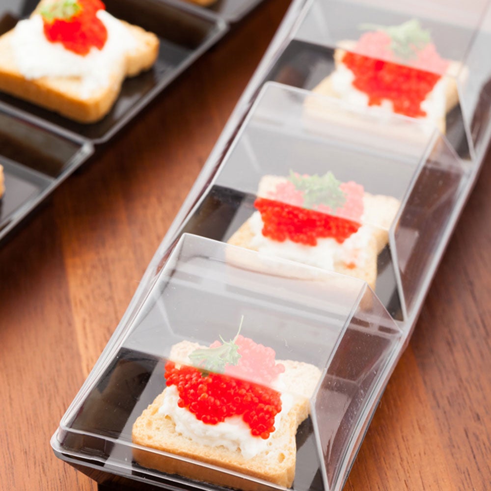 Lids, Plastic, Clear, for Terzetto Trays, 7 Linear Inch,1 - 100 COUNT