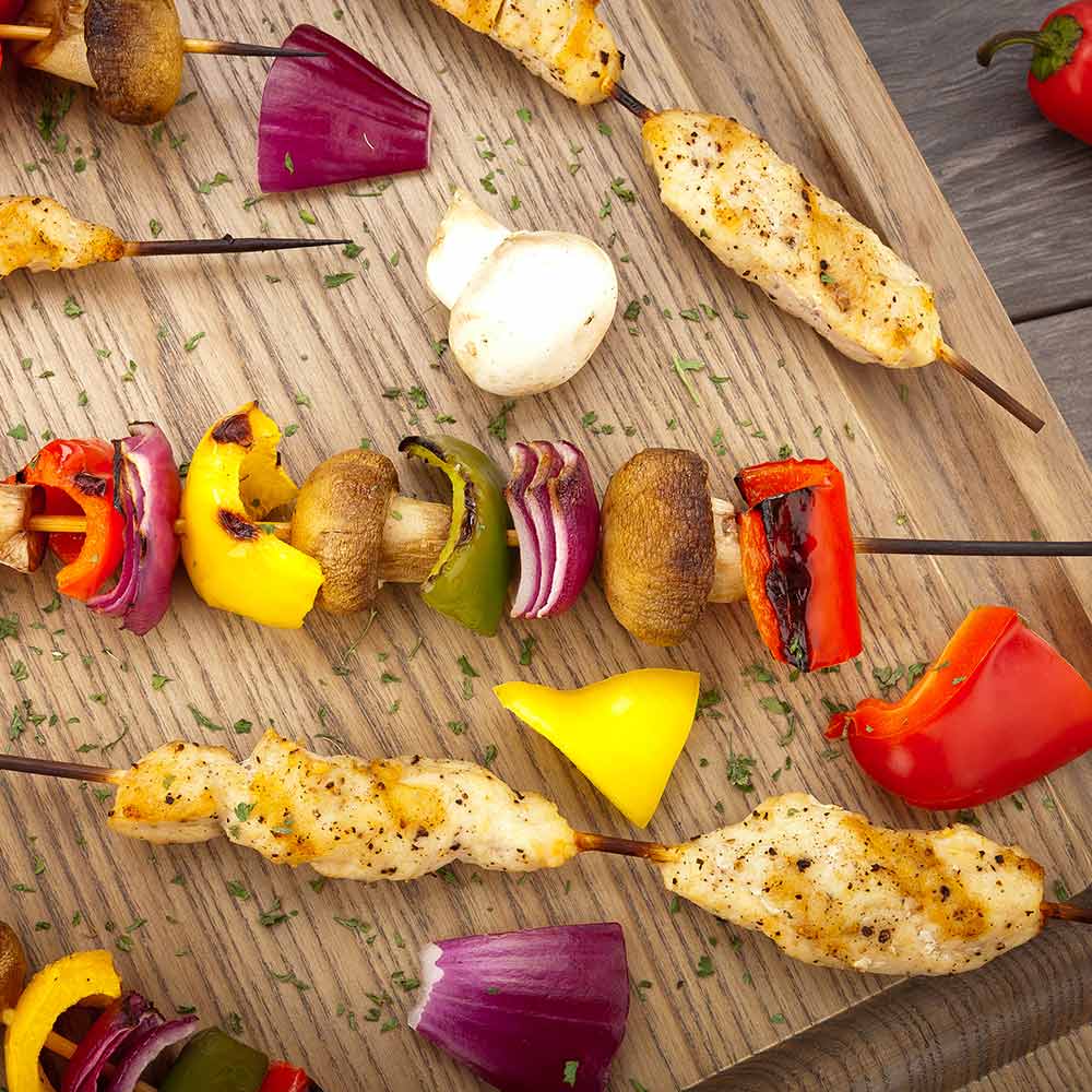 Skewers, 12 Inch, Bamboo, 12 Linear Inch,1 - 1000 COUNT