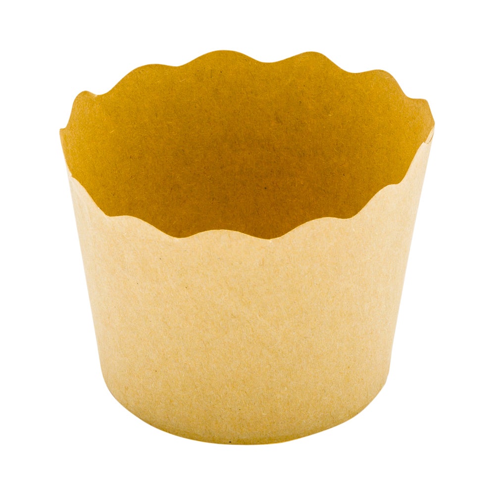 Cups, Baking, Panificio 2.25 Inch, Paper, Kraft, Mini, Scalloped,1 - 200 COUNT