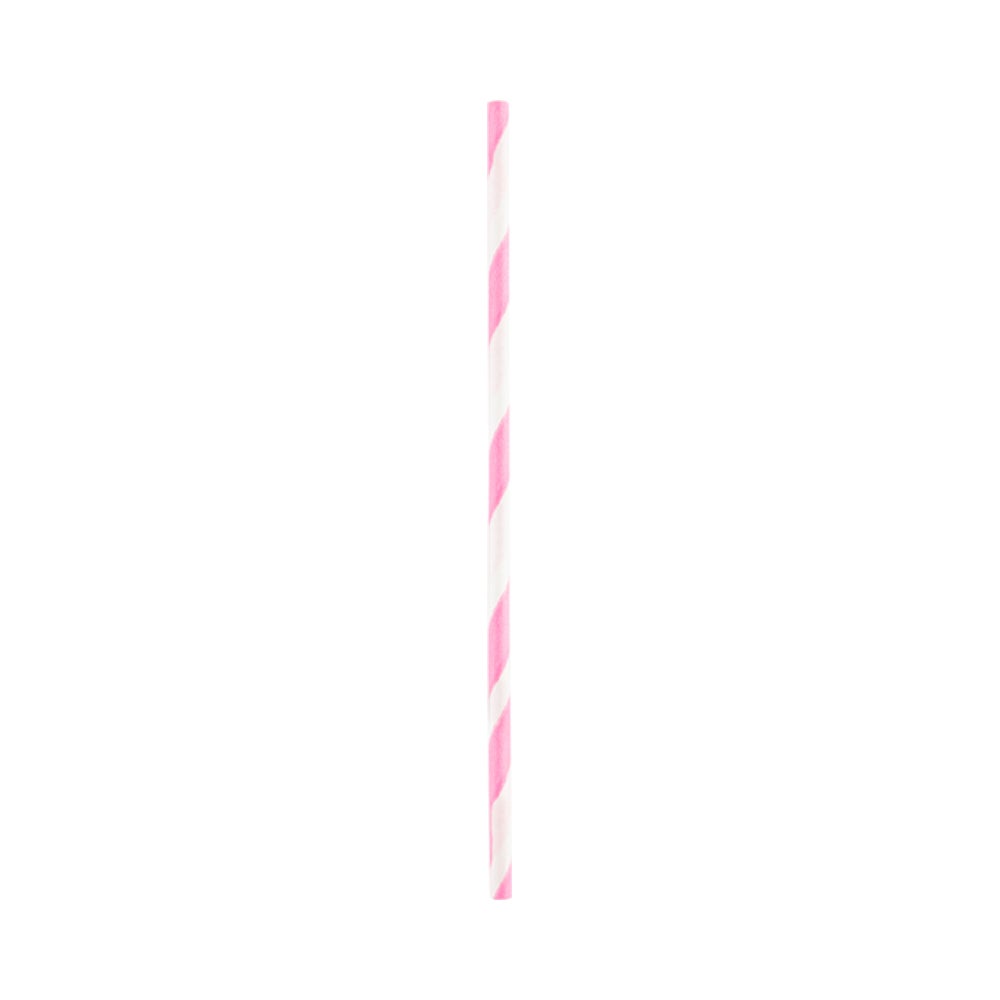Cake Pop & Lollipop Sticks, 6 Inch x 0.16 Inch, Paper, White & Pink, Spirals, Biodegradeable,1 - 100 COUNT