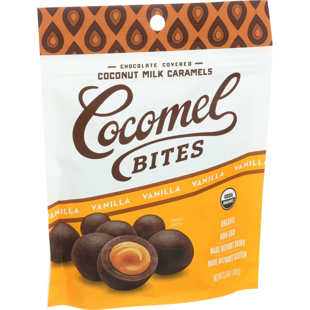 Candy, Caramel Bites, Chocolate-Covered Vanilla, Coconut Milk,6 - 3.5 OUNCE