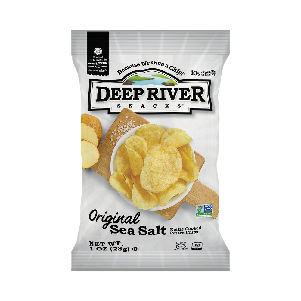 Chips, Potato, Kettle, Original Sea Salt, Single-Serve,80 - 1 OUNCE