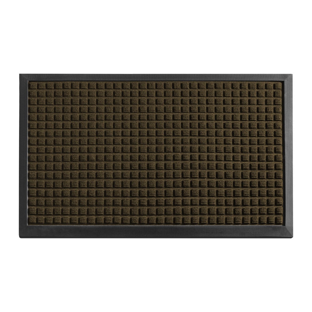 Floor Mat, Carpet, Comfy Feet, Heavy Duty, Brown, 60 x 36 Inch, Waffle, Polypropylene,1 - 1 EACH